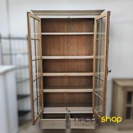 Vintage Fir Wood Display Cabinet *Clearance*